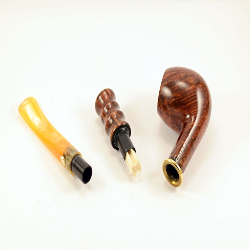 Hygrocool Master Smoking Pipe Greek Briar 9mm Filter Model 566D