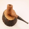 Pot Straight Smoking Pipe Greek Briar No Filter Alexander