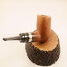 Pot Straight Smoking Pipe Greek Briar No Filter Alexander Model 71C