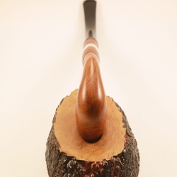 Hygrocool Bent Billiard Smoking Pipe Greek Briar 9mm Filter Model 925A