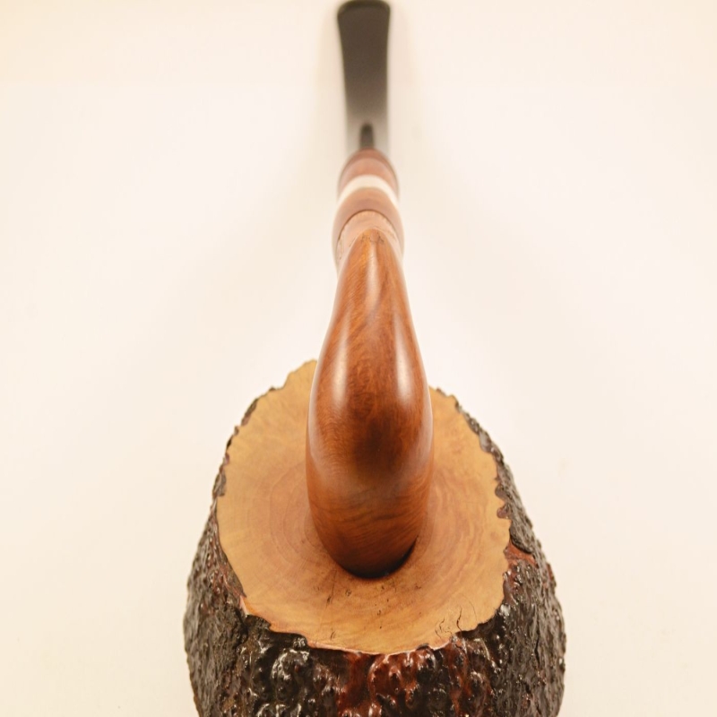 Hygrocool Bent Billiard Smoking Pipe Greek Briar 9mm Filter Model 925A