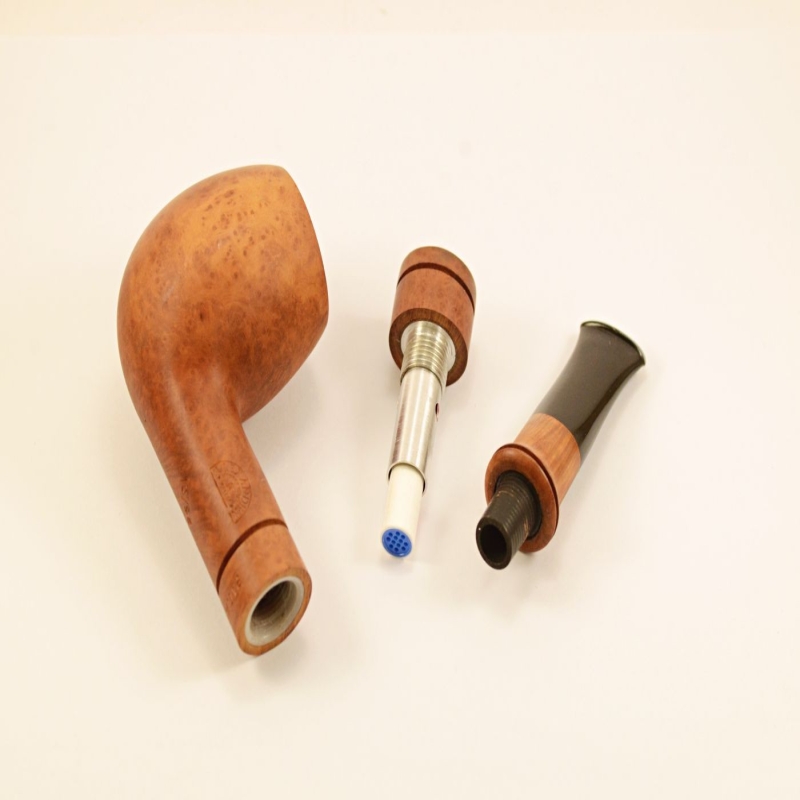 Hygrocool Billiard Smoking Pipe Greek Briar 9mm Filter Model 910A
