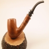 Hygrocool Bent Billiard Smoking Pipe Greek Briar 9mm Filter Model 905A