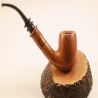 Hygrocool Bent Billiard Smoking Pipe Greek Briar 9mm Filter Model 905A