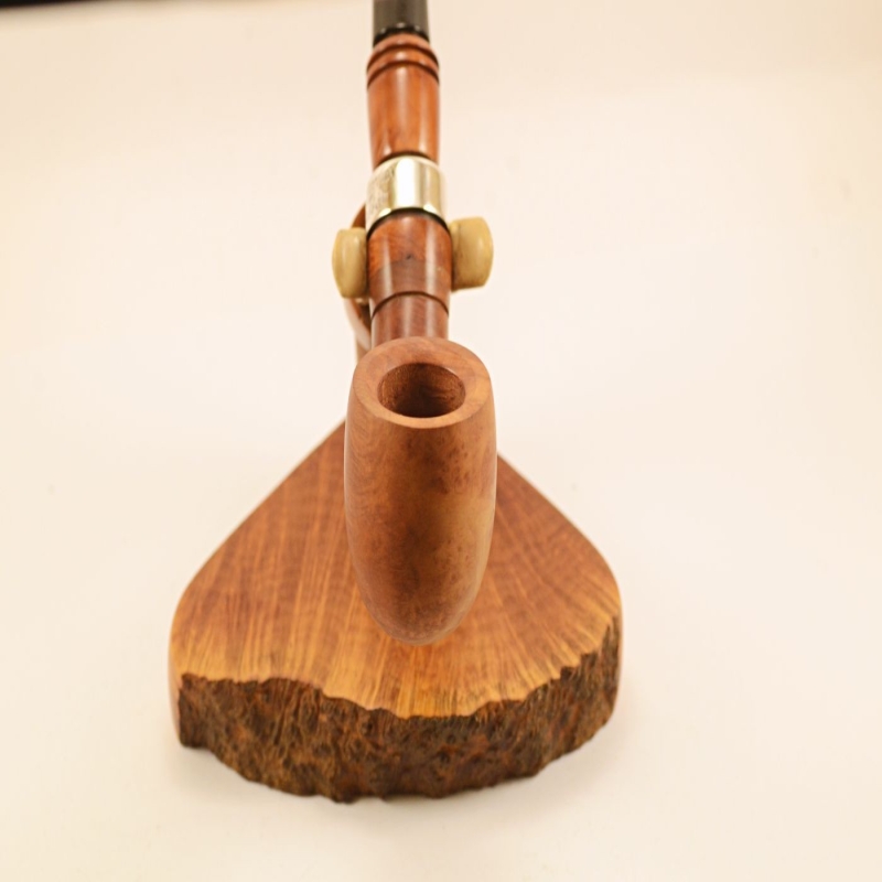 Hygrocool Bent Billiard Smoking Pipe Greek Briar 9mm Filter Model 925A