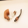 Hygrocool Bent Billiard Smoking Pipe Greek Briar 9mm Filter Model 925A