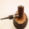 Pot Straight Smoking Pipe Greek Briar No Filter Alexander Model 71C