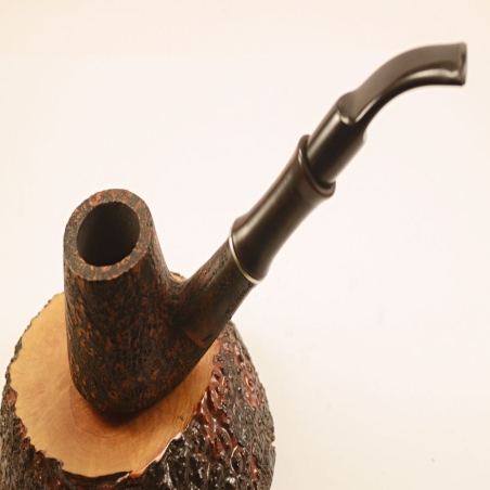 Bent Volcano Smoking Pipe Greek Briar Hygrocool Alexander Model 113SB
