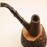 Bent Volcano Smoking Pipe Greek Briar Hygrocool Alexander Model 113SB