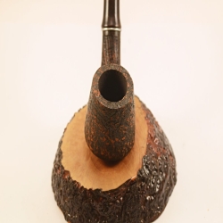 Bent Volcano Smoking Pipe Greek Briar Hygrocool Alexander Model 113SB