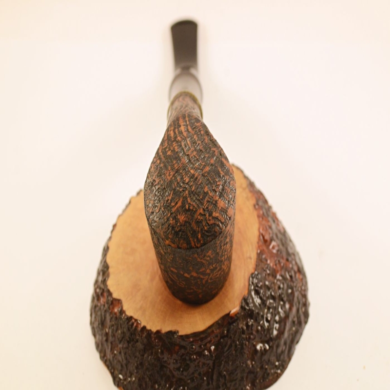 Bent Volcano Smoking Pipe Greek Briar Hygrocool Alexander Model 113SB
