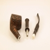 Bent Volcano Smoking Pipe Greek Briar Hygrocool Alexander Model 113SB