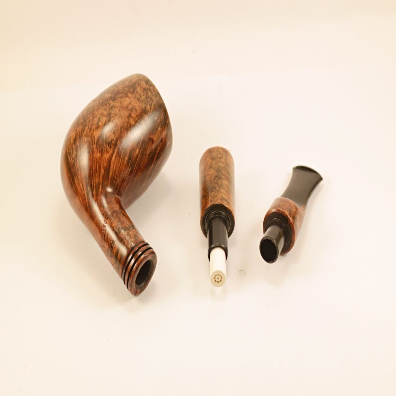 Hygrocool Master Smoking Pipe Greek Briar 9mm Filter Model 521D