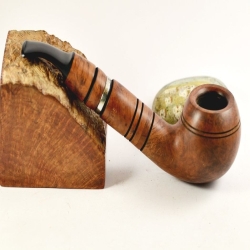 Hygrocool Smoking Rhodesian Pipe Greek Briar 9mm Filter Model 604B