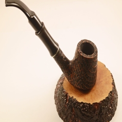Bent Volcano Smoking Pipe Greek Briar Hygrocool Alexander Model 113SB
