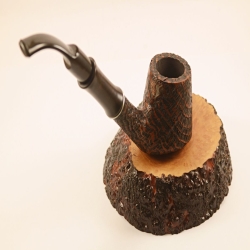 Bent Volcano Smoking Pipe Greek Briar Hygrocool Alexander Model 113SB