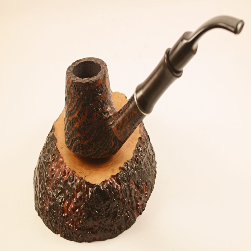 Bent Volcano Smoking Pipe Greek Briar Hygrocool Alexander Model 113SB