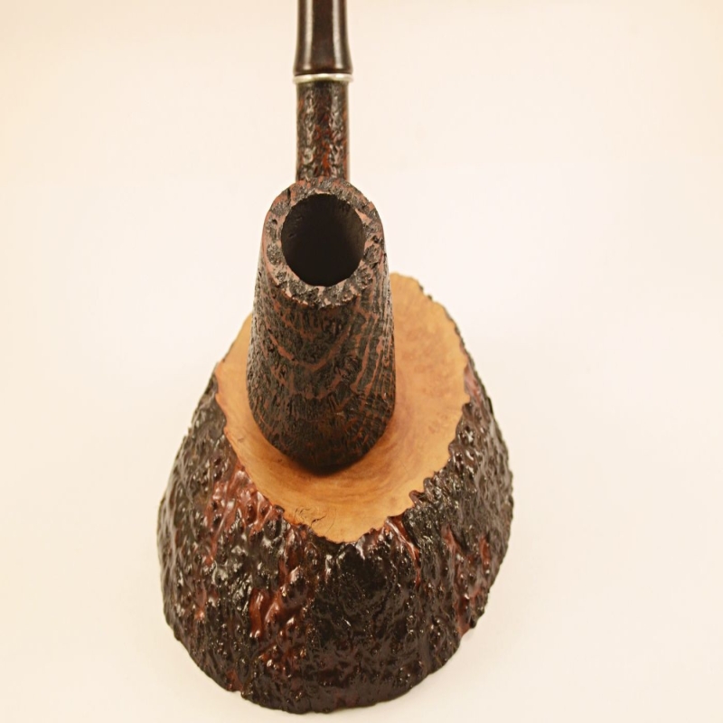 Bent Volcano Smoking Pipe Greek Briar Hygrocool Alexander Model 113SB