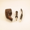 Bent Volcano Smoking Pipe Greek Briar Hygrocool Alexander Model 113SB