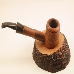 Poker Semi Bent Hygrocool 9mm Filter Greek Briar Smoking Pipe Alexander
