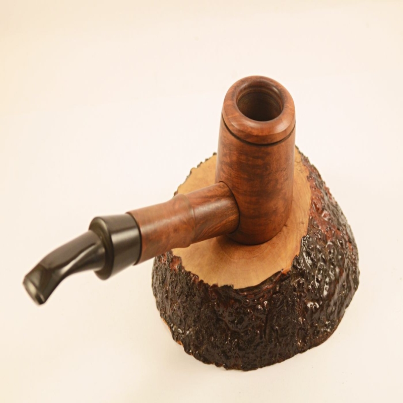 Poker Semi Bent Hygrocool 9mm Filter Greek Briar Smoking Pipe Alexander
