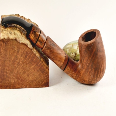 Hygrocool Classic Bent Smoking Pipe Greek Briar 9mm Filter Model 135B