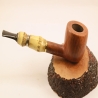 Hygrocool NT Bamboo Smoking Pipe Greek Briar 9mm Filter Model 333B