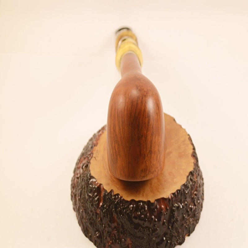 Hygrocool NT Bamboo Smoking Pipe Greek Briar 9mm Filter Model 333B
