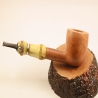 Hygrocool NT Bamboo Smoking Pipe Greek Briar 9mm Filter Model 333B