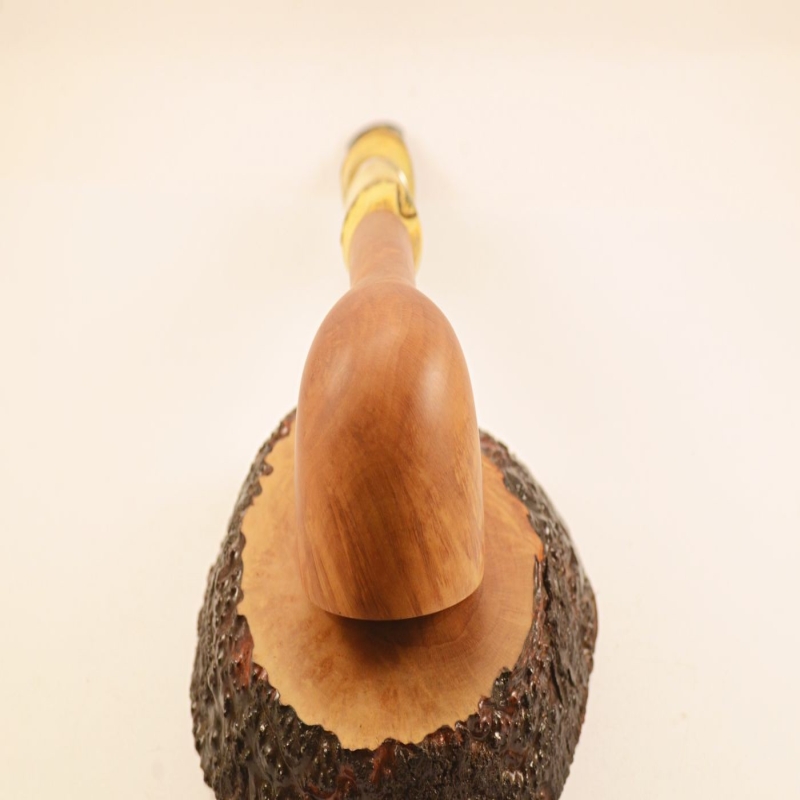 Hygrocool NT Bamboo Smoking Pipe Greek Briar 9mm Filter Model 333B