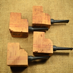Hobby Blocks Pipe Kits DIY Predrilled Greek Briar 9mm Filter M11