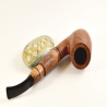 Hygrocool Classic Bent Smoking Pipe Greek Briar 9mm Filter Model 135B