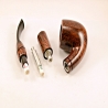 Hygrocool Smoking Pipe Greek Briar 9mm Filter Model 605D