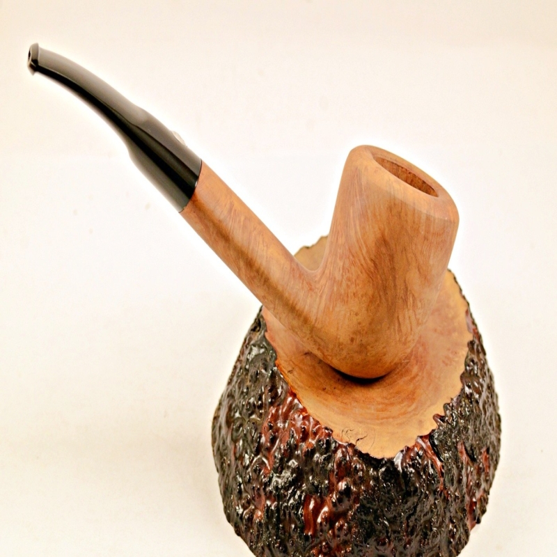 Semi Bent Smoking Pipe Greek Briar No Filter Alexander