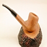 Semi Bent Smoking Pipe Greek Briar No Filter Alexander
