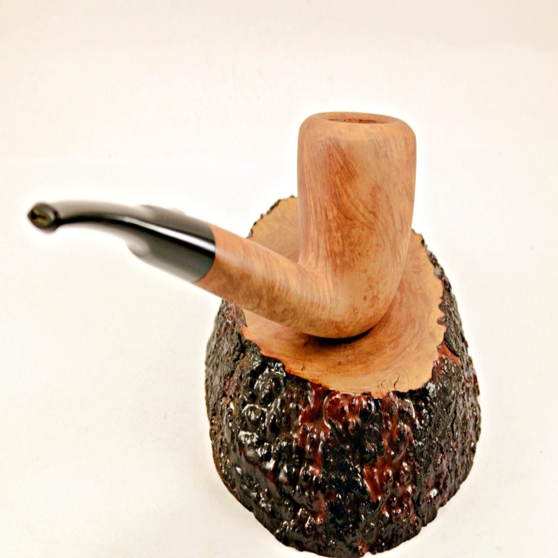 Semi Bent Smoking Pipe Greek Briar No Filter Alexander