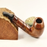 Hygrocool Rhodesian Smoking Pipe Greek Briar 9mm Filter Model 902C