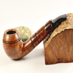 Hygrocool Rhodesian Smoking Pipe Greek Briar 9mm Filter Model 902C