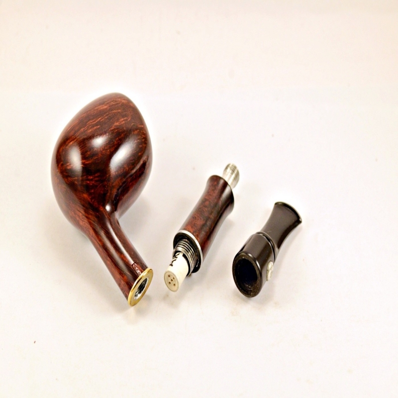 Hygrocool Smoking Pipe Greek Briar 9mm Filter Model 536C