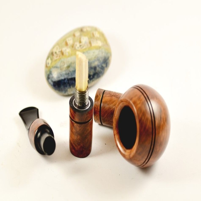 Hygrocool Rhodesian Smoking Pipe Greek Briar 9mm Filter Model 902C
