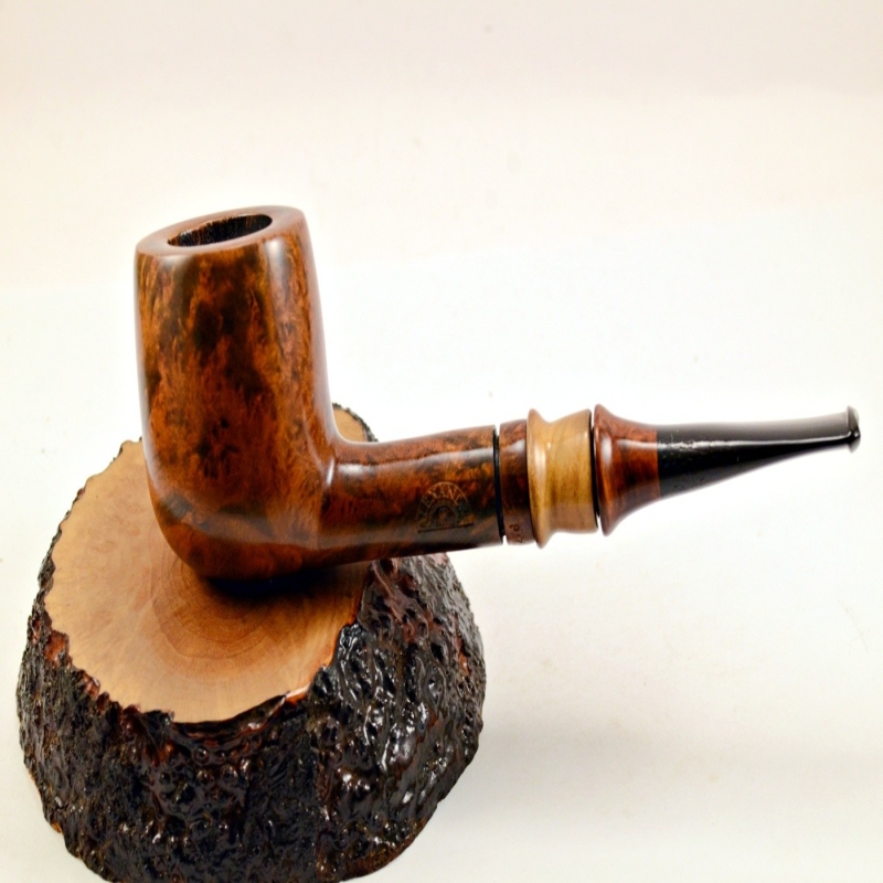 Hygrocool Poker Smoking Pipe Greek Briar 9mm Filter Model 939C