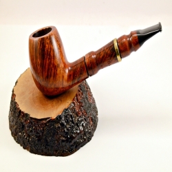Hygrocool Smoking Pipe Greek Briar 9mm Filter Billiard Model 613C