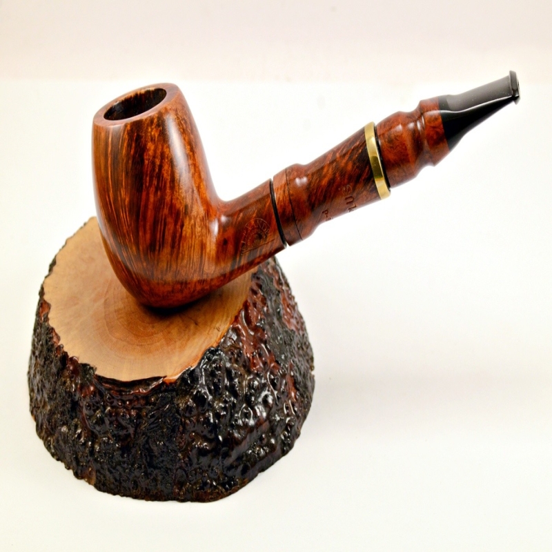 Hygrocool Smoking Pipe Greek Briar 9mm Filter Billiard Model 613C