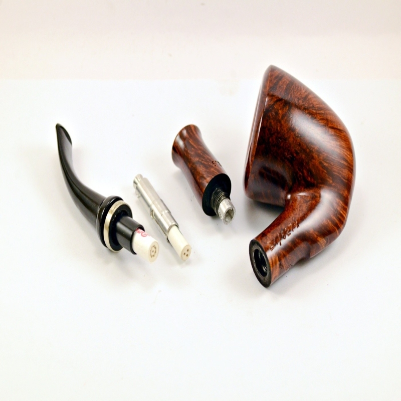 Hygrocool Smoking Pipe Greek Briar 9mm Filter Model 627D