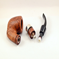 Hygrocool Smoking Pipe Greek Briar 9mm Filter Model 621D