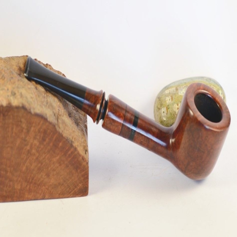 Hygrocool Poker Smoking Pipe Greek Briar 9mm Filter Model 928C