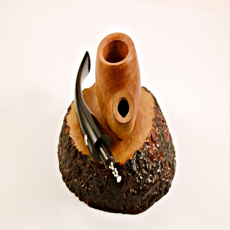 Bent Billiard Greek Briar Smoking Pipe No Filter Alexander