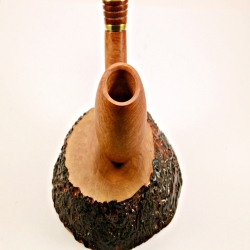 Hygrocool Bent Billiard Smoking Pipe Greek Briar 9mm Filter Model 915A