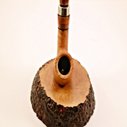 Hygrocool Bent Billiard Smoking Pipe Greek Briar 9mm Filter Model 925B