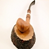 Hygrocool Bent Billiard Smoking Pipe Greek Briar 9mm Filter Model 925B